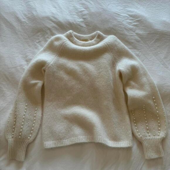Sezane cream pearl sweater - Picture 2 of 5